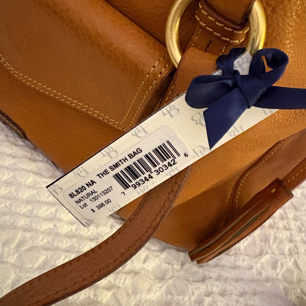 Elegant Tan Leather Handbag - Picture 2 of 8